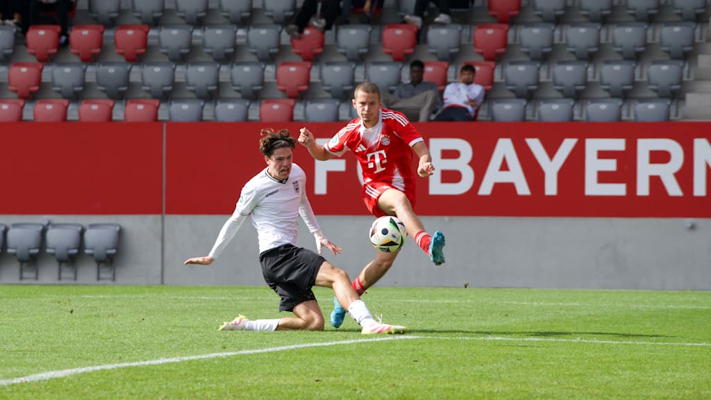 Yll Gashi schießt aufs Tor.