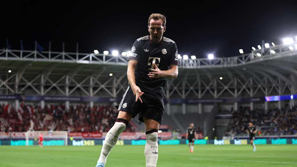 Harry Kane jubelt nach seinem Tor zum 1:0 im Champions League-Spiel gegen Paphos