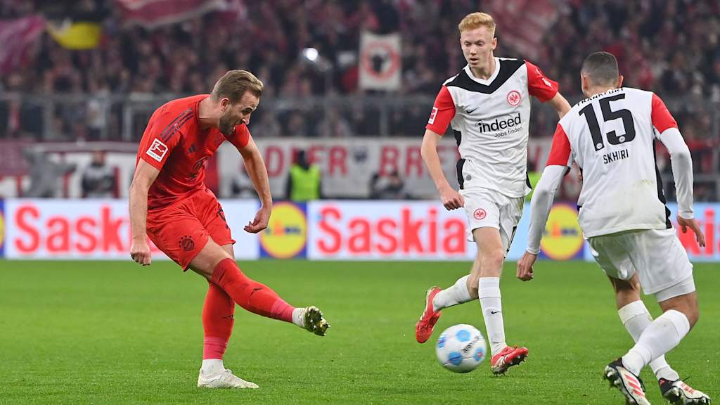Harry Kane la temporada pasada en el partido contra el Eintracht