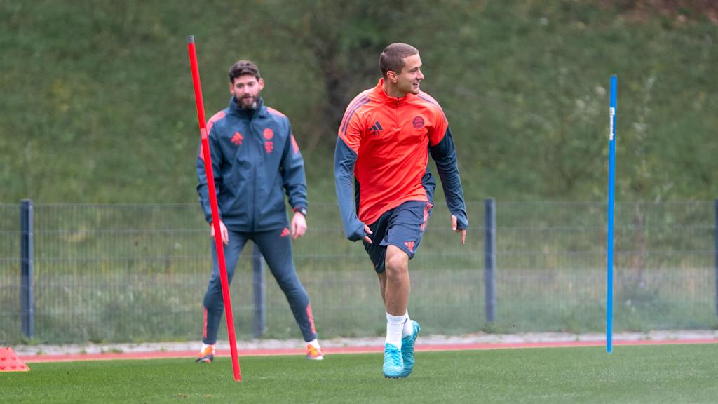 Yll Gashi im Training der U19 des FC Bayern.
