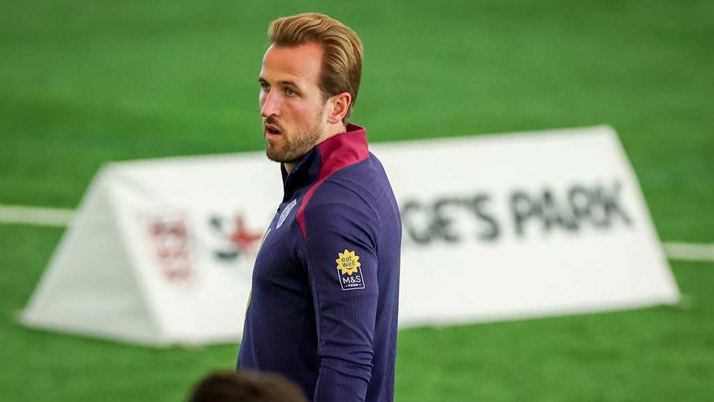 Harry Kane während einer Trainingseinheit der englischen Nationalmannschaft