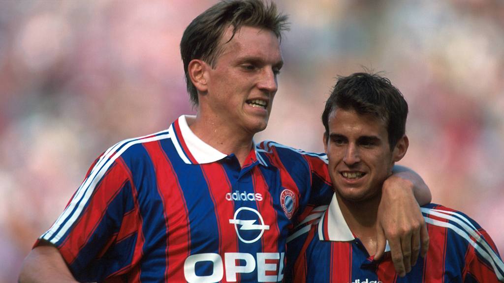 Andi Herzog und Mehmet Scholl: FC Hollywood, aber auch Uefa-Cup-Sieger.