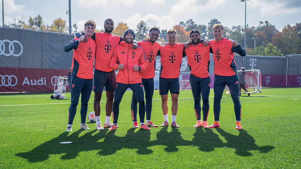 Siegerteam im Training des FC Bayern