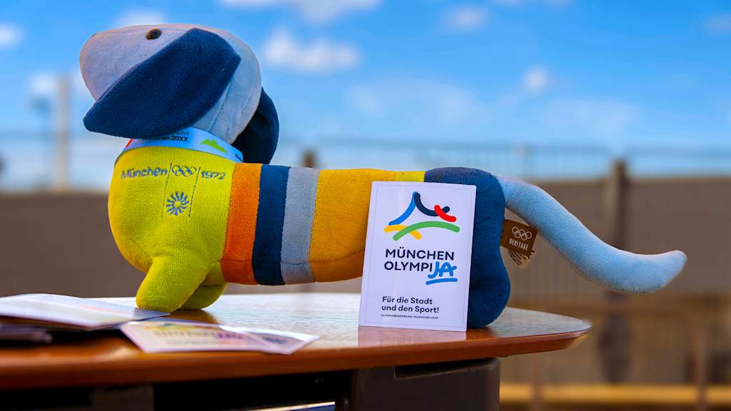 Maskottchen Dackel für Olympia-Bewerbung München
