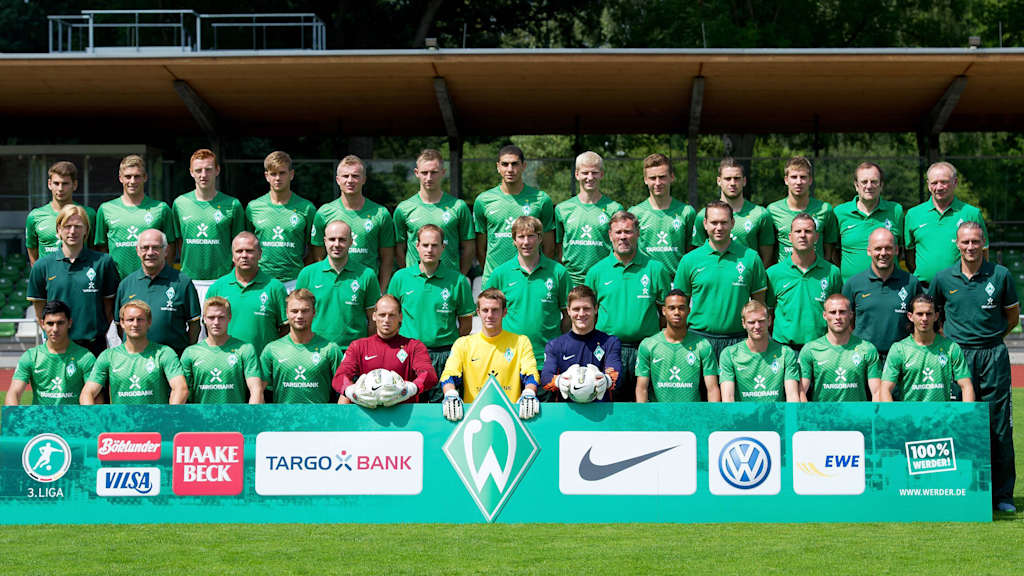 Mannschaftsfoto des SV Werder Bremen aus der Saison 2011/12.
