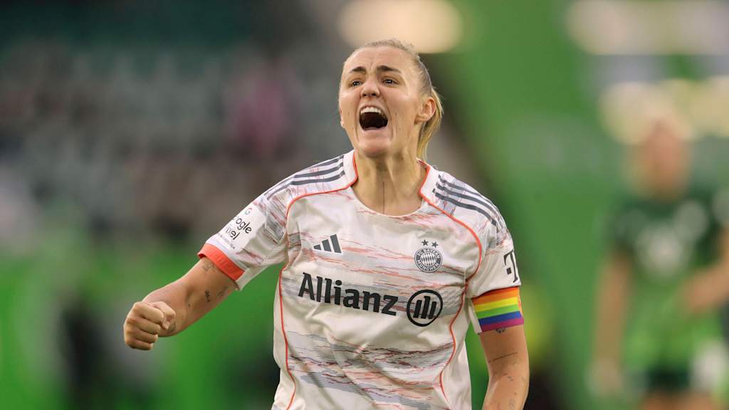 Georgia Stanway bejubelt den Sieg beim VfL Wolfsburg.