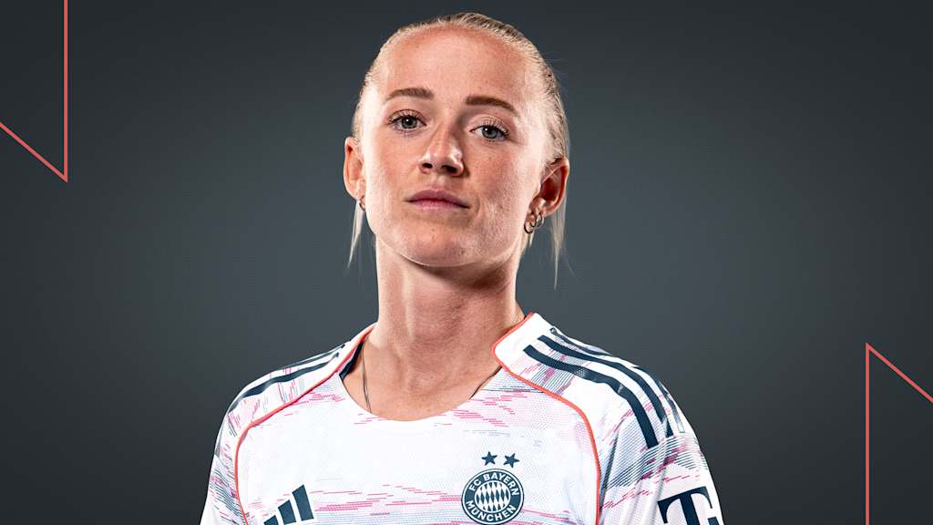 Grafik mit Lea Schüller im Bayern-Trikot