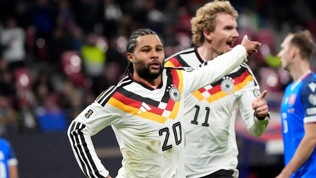 Serge Gnabry contributed a goal and an assist in Germany’s win over Slovakia.