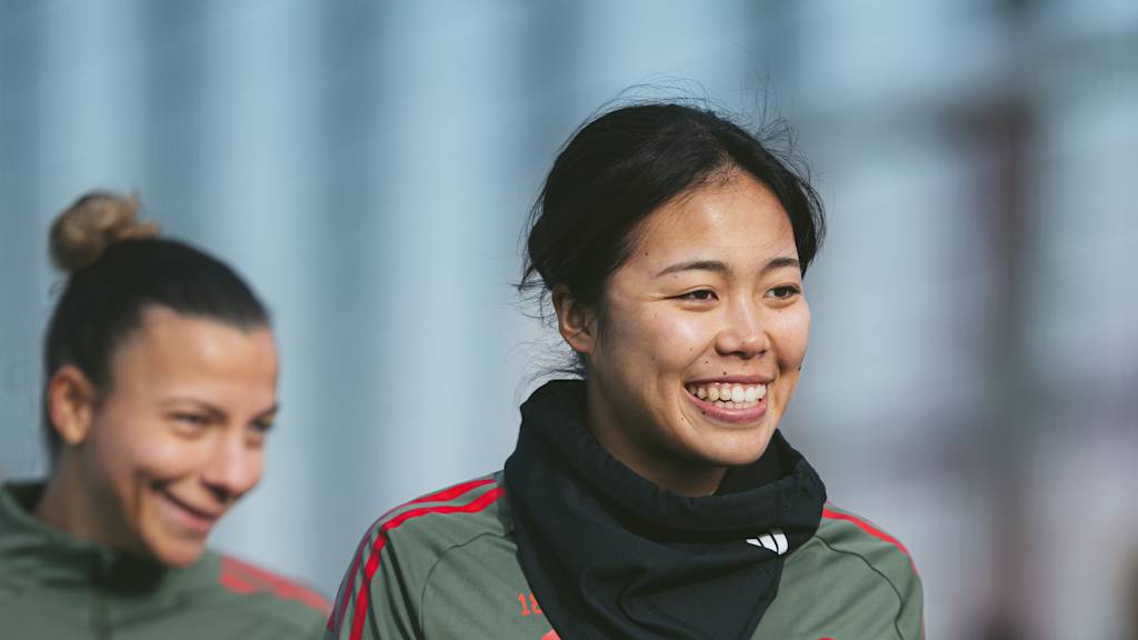 Momoko Tanikawa während des Abschlusstrainings am FC Bayern Campus.