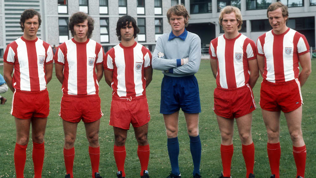 Mehr Star-Power geht nun wirklich nicht: Der FC Bayern 1972 mit Franz Beckenbauer, Paul Breitner, Gerd Müller, Sepp Maier, Uli Hoeneß und Katsche Schwarzenbeck.