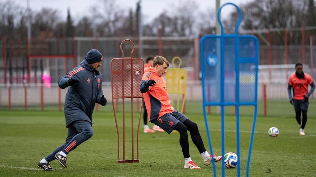 Artur Degraf im Training der Amateure