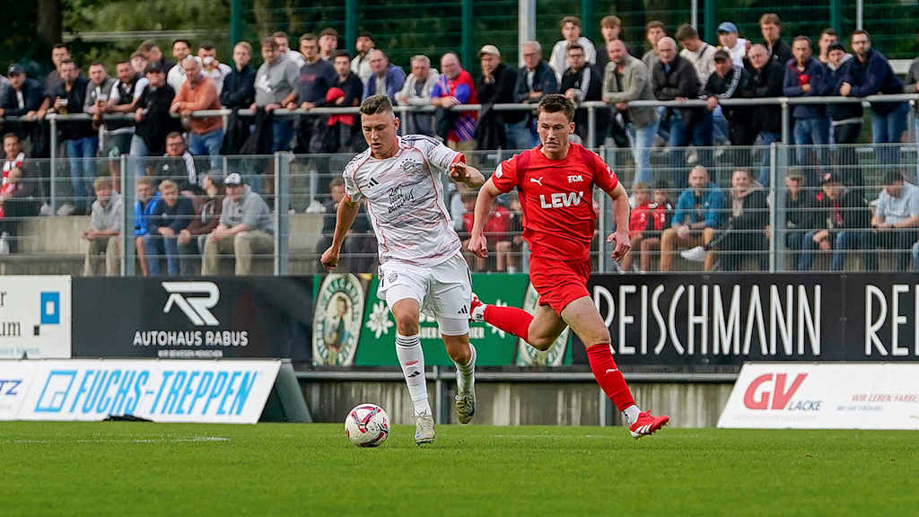 David Heindl im Zweikampf.