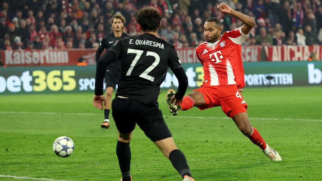 Jonathan Tah erzielt das Tor zum 3:1 für den FC Bayern gegen Sporting