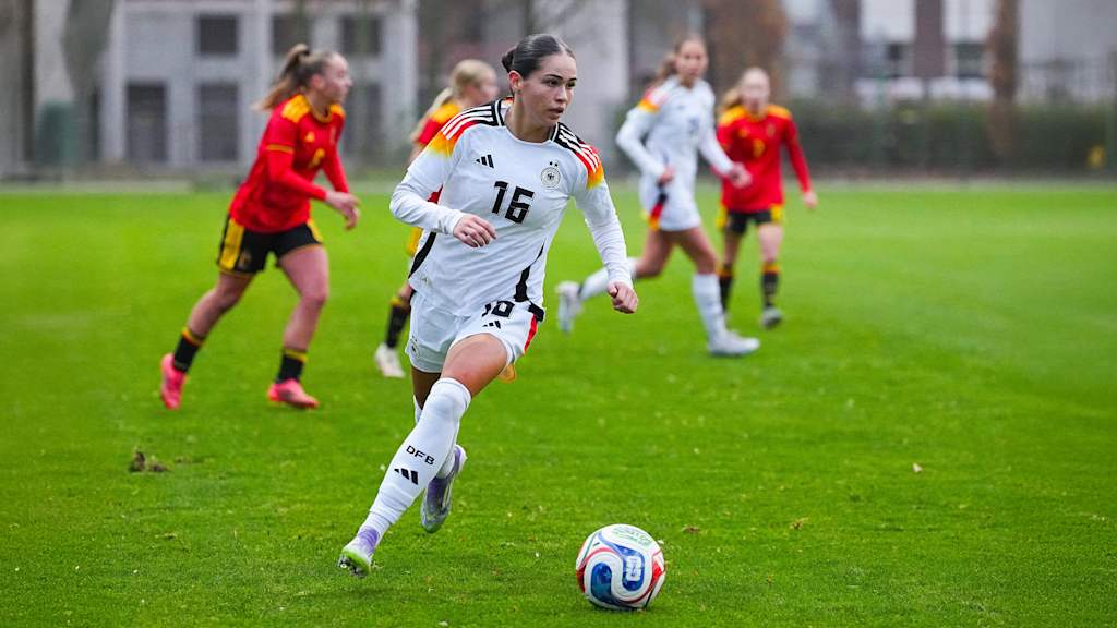 Kassandra Potsi im Einsatz für die deutsche U19-Nationalmannschaft.