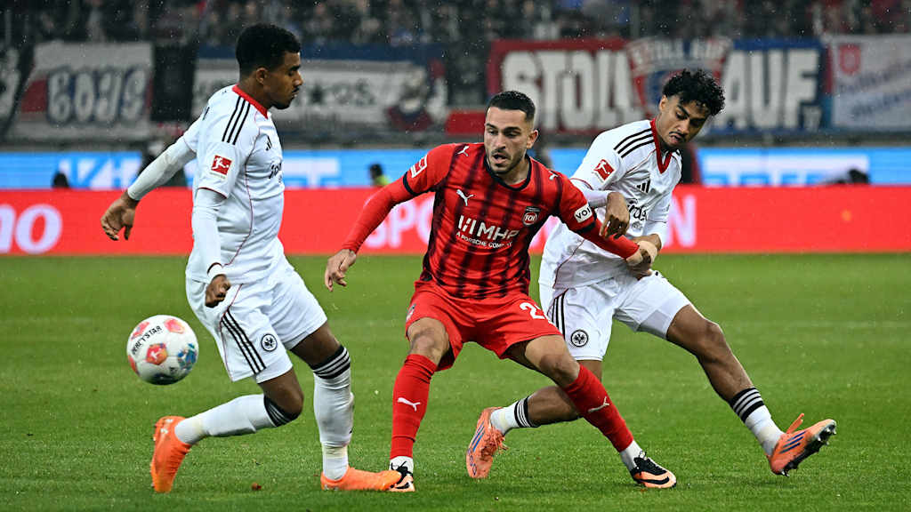 Arijon Ibrahimović during 1. FC Heidenheim's Bundesliga match against Eintracht Frankfurt