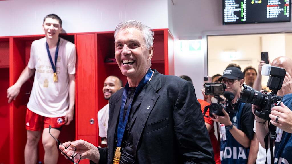 Gordon Herbert gewann 2025 den Deutschen Meistertitel mit dem FC Bayern Basketball