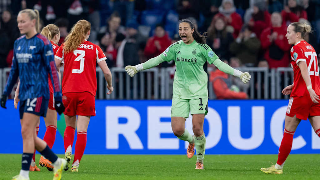 Mala Grohs jubelt im Spiel gegen Arsenal.