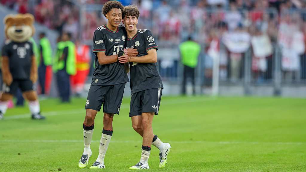Zwei der hoffnungsvollen jungen Wilden vom Campus: Cassiano Kiala und David Santos Daiber.