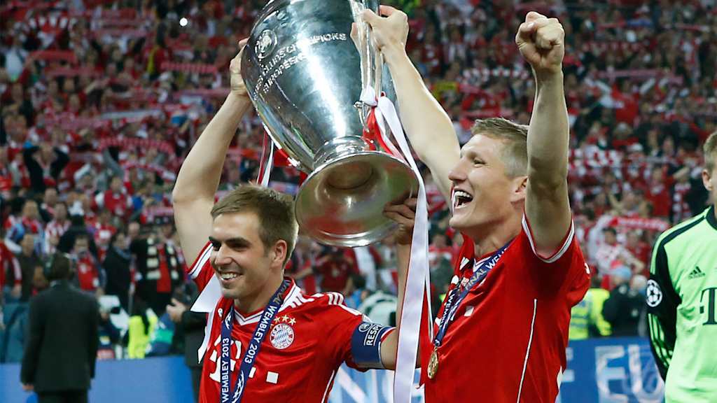 Auf dem Höhepunkt: Philipp Lahm und Bastian Schweinsteiger 2013 als Kings of Europe.