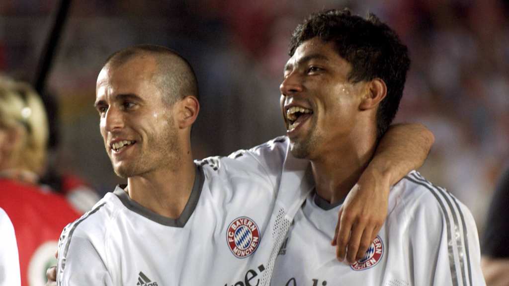 Spaß-Fraktion: Mit Mehmet Scholl und Giovane Élber gab's viel zu lachen (außer für die Gegner).