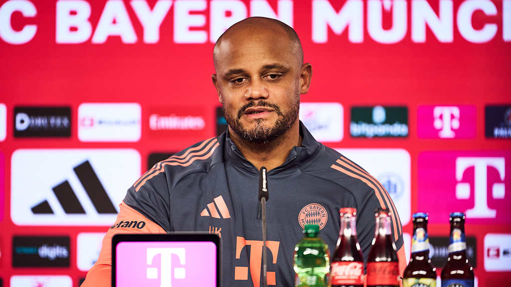 Vincent Kompany im Pressetalk vor dem Bundesliga-Spiel beim Hamburger SV