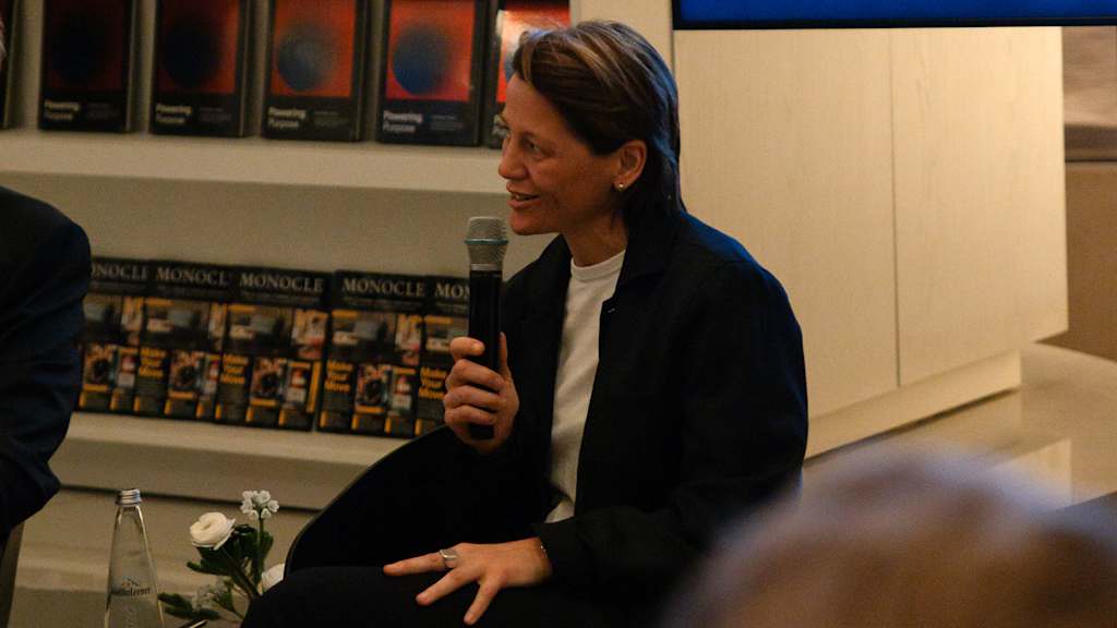 Bianca Rech am Mikrofon