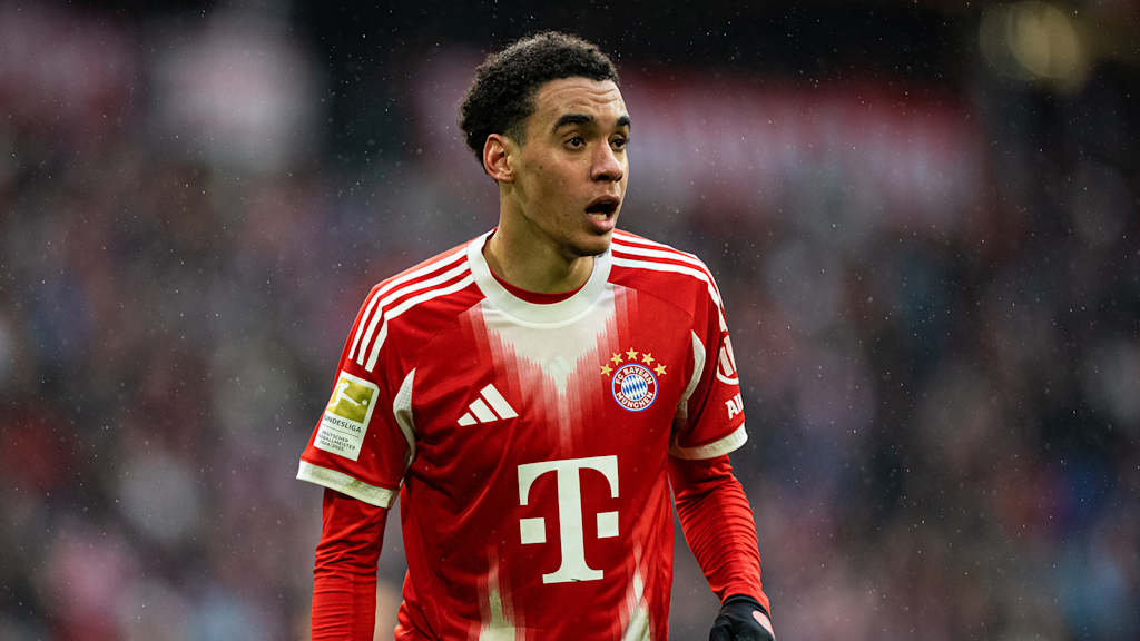 Jamal Musiala im Bundesliga-Spiel des FC Bayern gegen Eintracht Frankfurt