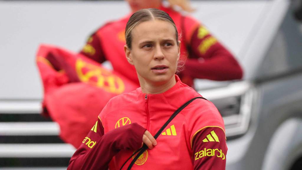 Klara Bühl während einer Trainingseinheit der deutschen Nationalmannschaft.