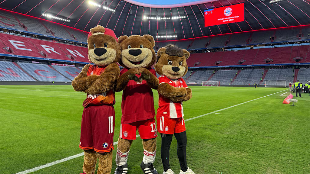 Berni, Mia und Ben in der Allianz Arena