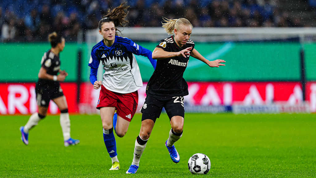 Pernille Harder während des Duells gegen den Hamburger SV.
