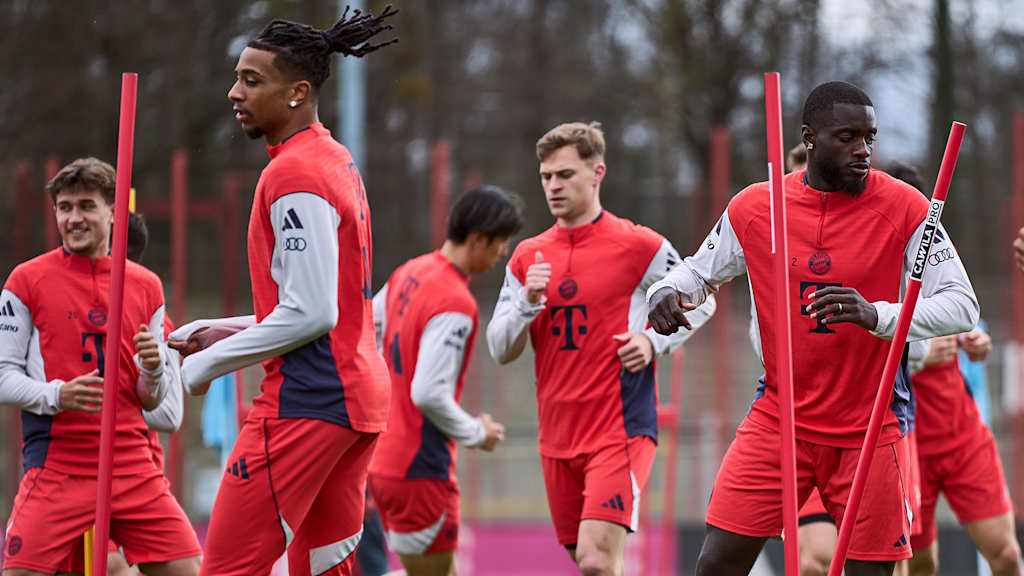 Spieler des FC Bayern im Training