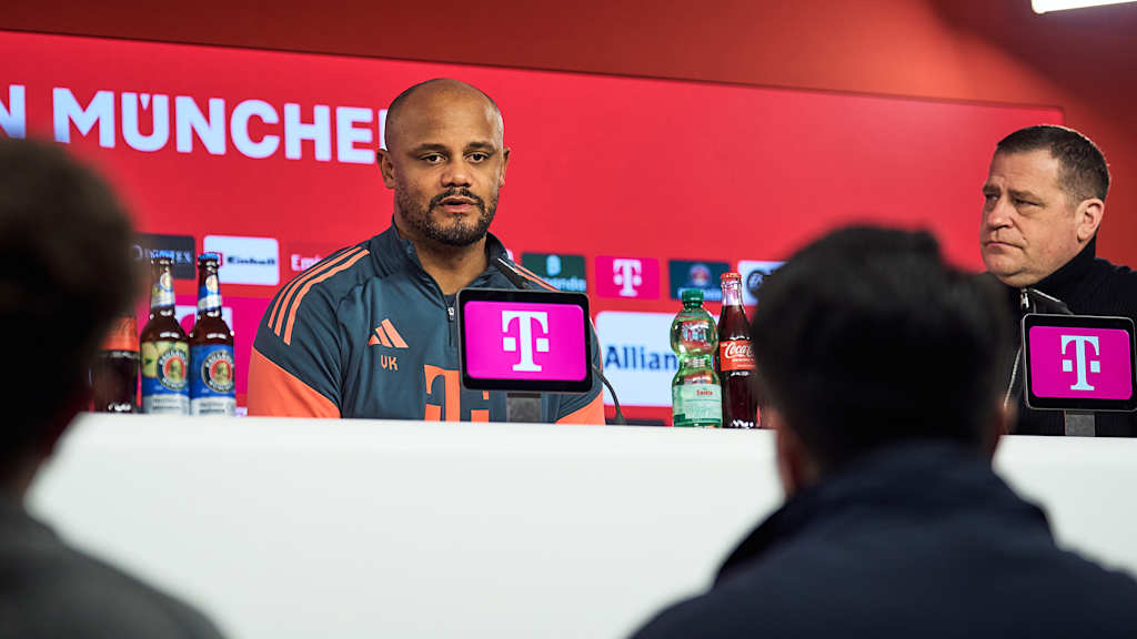 Vincent Kompany Max Eberl rueda prensa FC Bayern Leverkusen