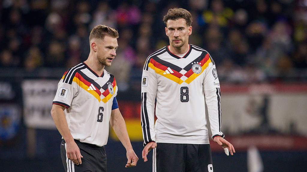 Joshua Kimmich und Leon Goretzka in einem Spiel der deutschen Nationalmannschaft