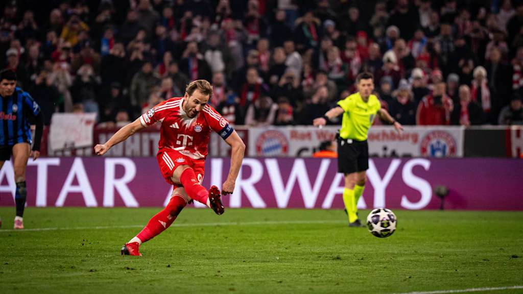 Harry Kane im Champions League-Heimspiel des FC Bayern gegen Atalanta Bergamo