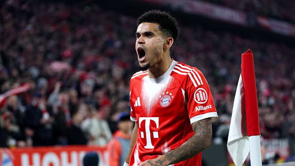 Luis Díaz im Champions League-Heimspiel des FC Bayern gegen Atalanta Bergamo