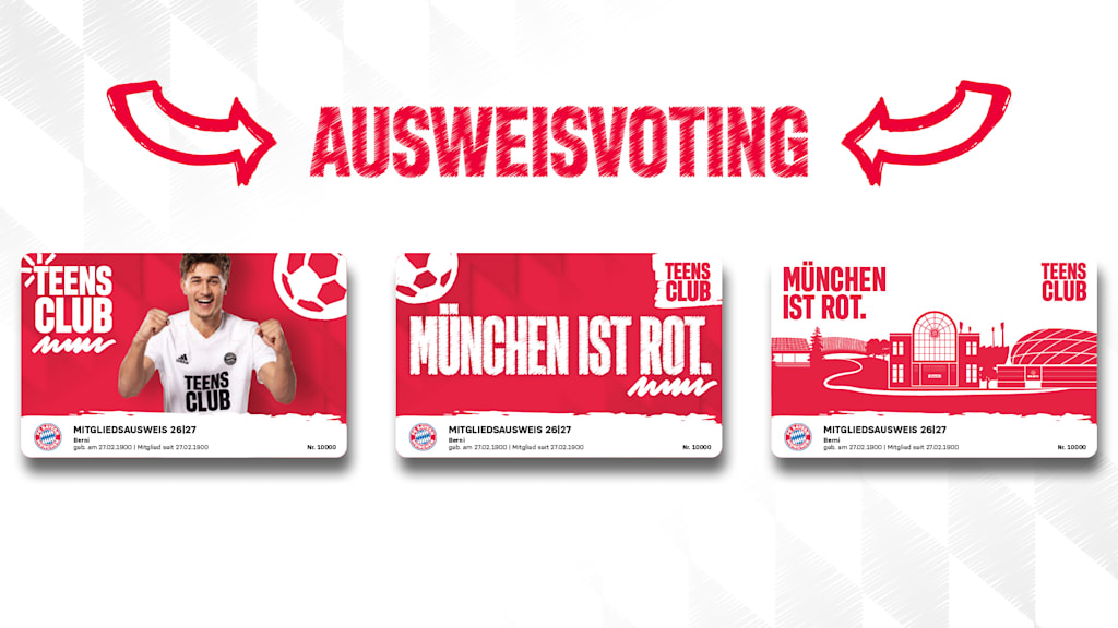 Mitgliedsausweis FC Bayern 2026/27 Teens Club