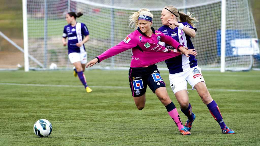 Pernille Harder im Dress von Linköpings FC.