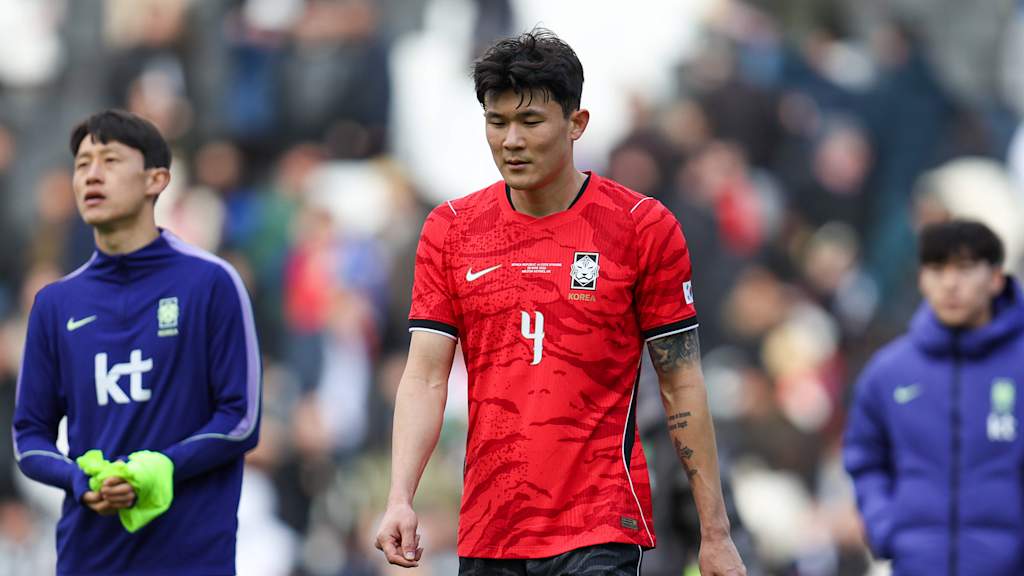 Minjae Kim vor dem Spiel zwischen Südkorea und Elfenbeinküste