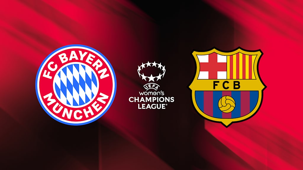 Die Grafik zum Champions League-Halbfinale der FCB-Frauen gegen den FC Barcelona.