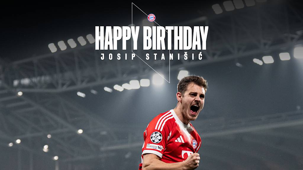 Grafik mit Happy Birthday Josip Stanisic