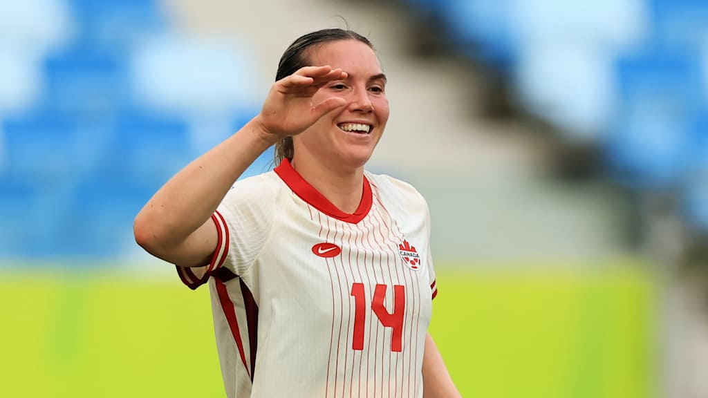 Vanessa Gilles beim Torjubel.