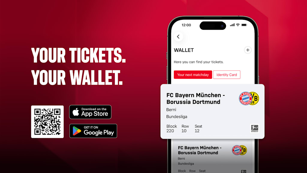 Ticket wallet FC Bayern App