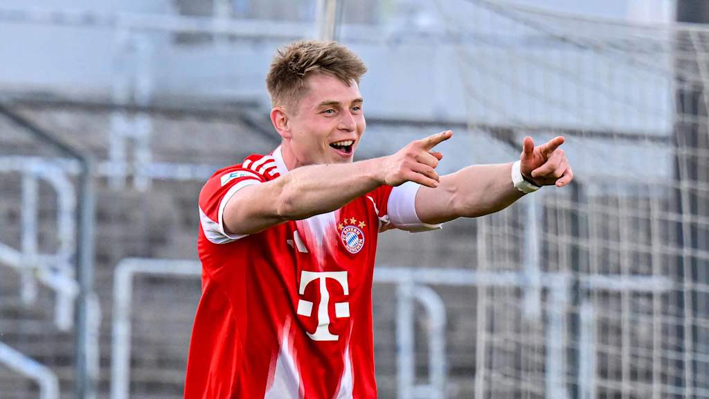 Anton Heinz bejubelt seinen Treffer gegen Aubstadt.