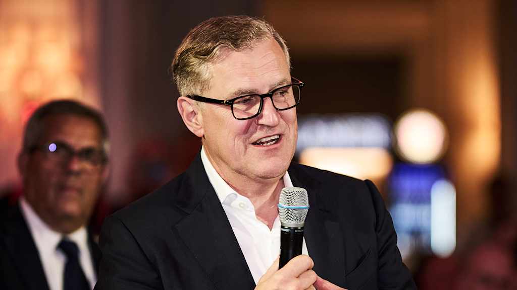 Jan-Christian Dreesen auf dem Bankett