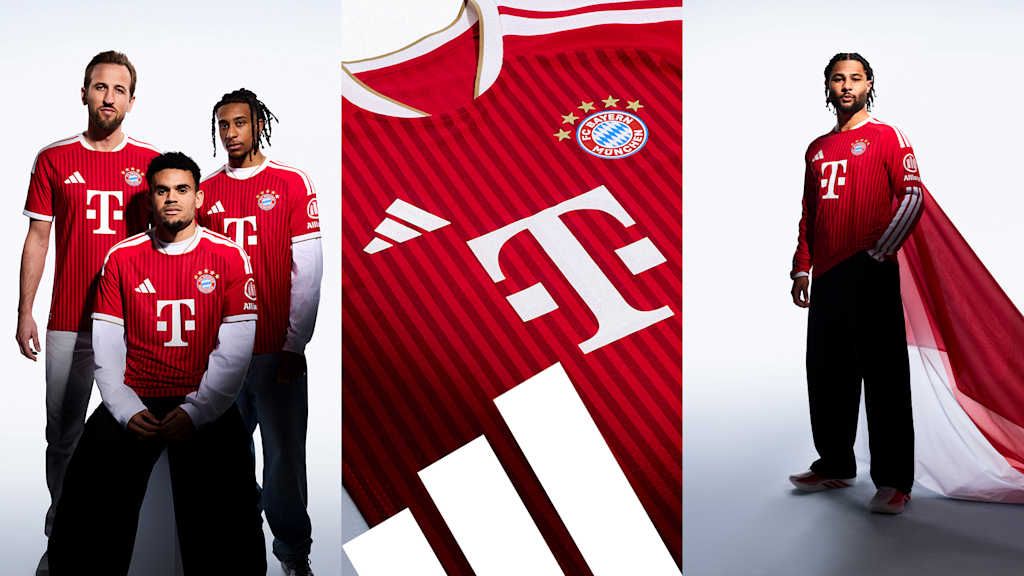 FC Bayern’s new 2026/27 home kit in iconic red and white is now available in the FC Bayern Online Store.