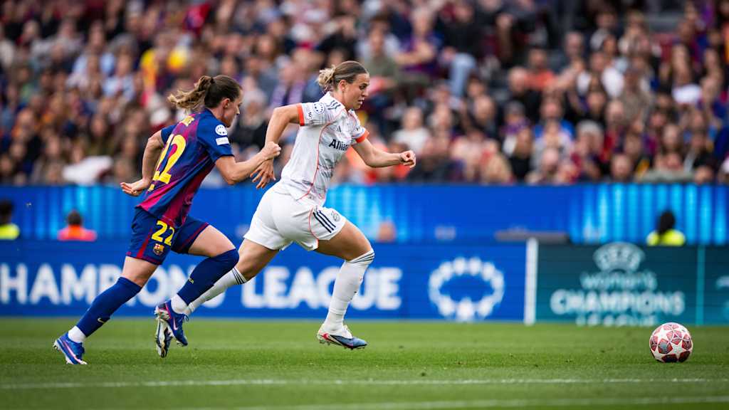 Klara Bühl im Halbfinal-Rückspiel gegen Barcelona.