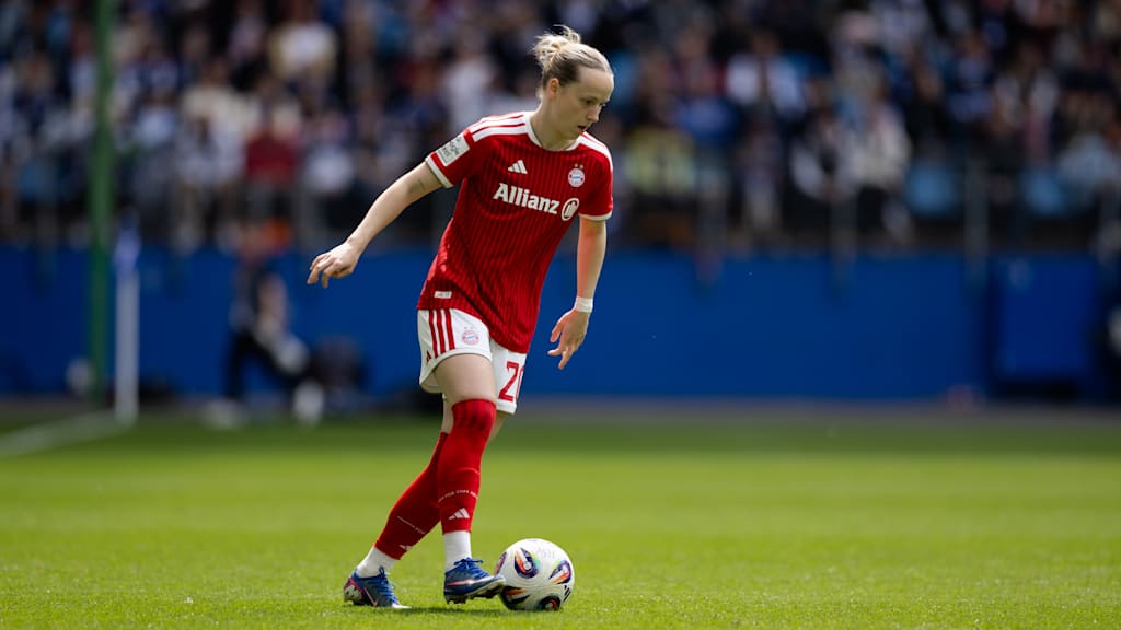 Franziska Kett im Zuge des Gastspiels beim Hamburger SV.