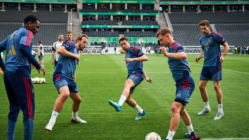 Intensives Abschlusstraining im Berliner Olympiastadion.