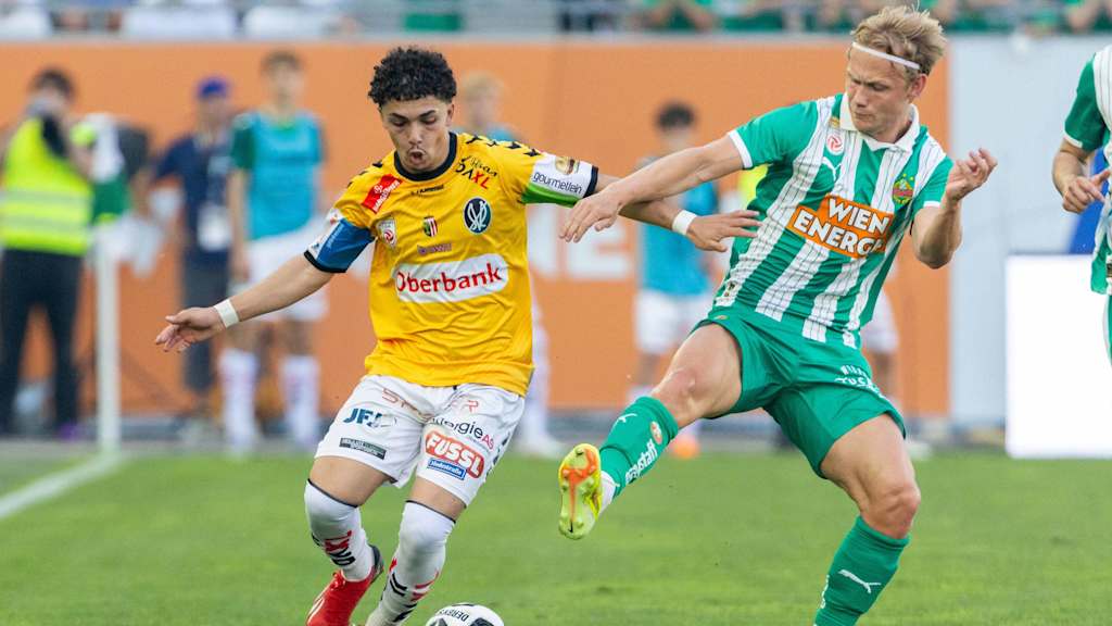 Jussef Nasrawe im Zweikampf um den Ball.
