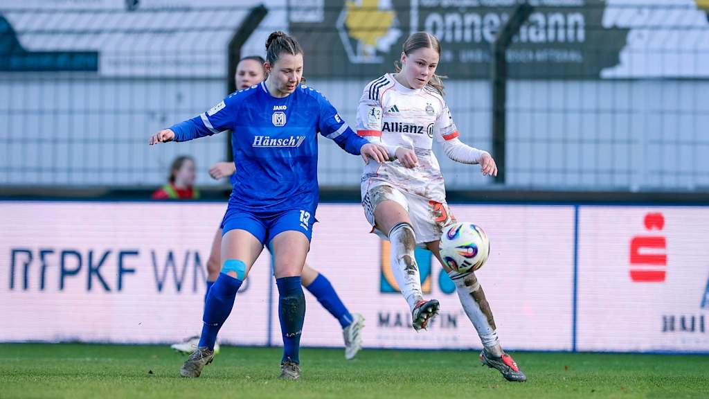 Greta Hünten im Einsatz für die FC Bayern Frauen II.
